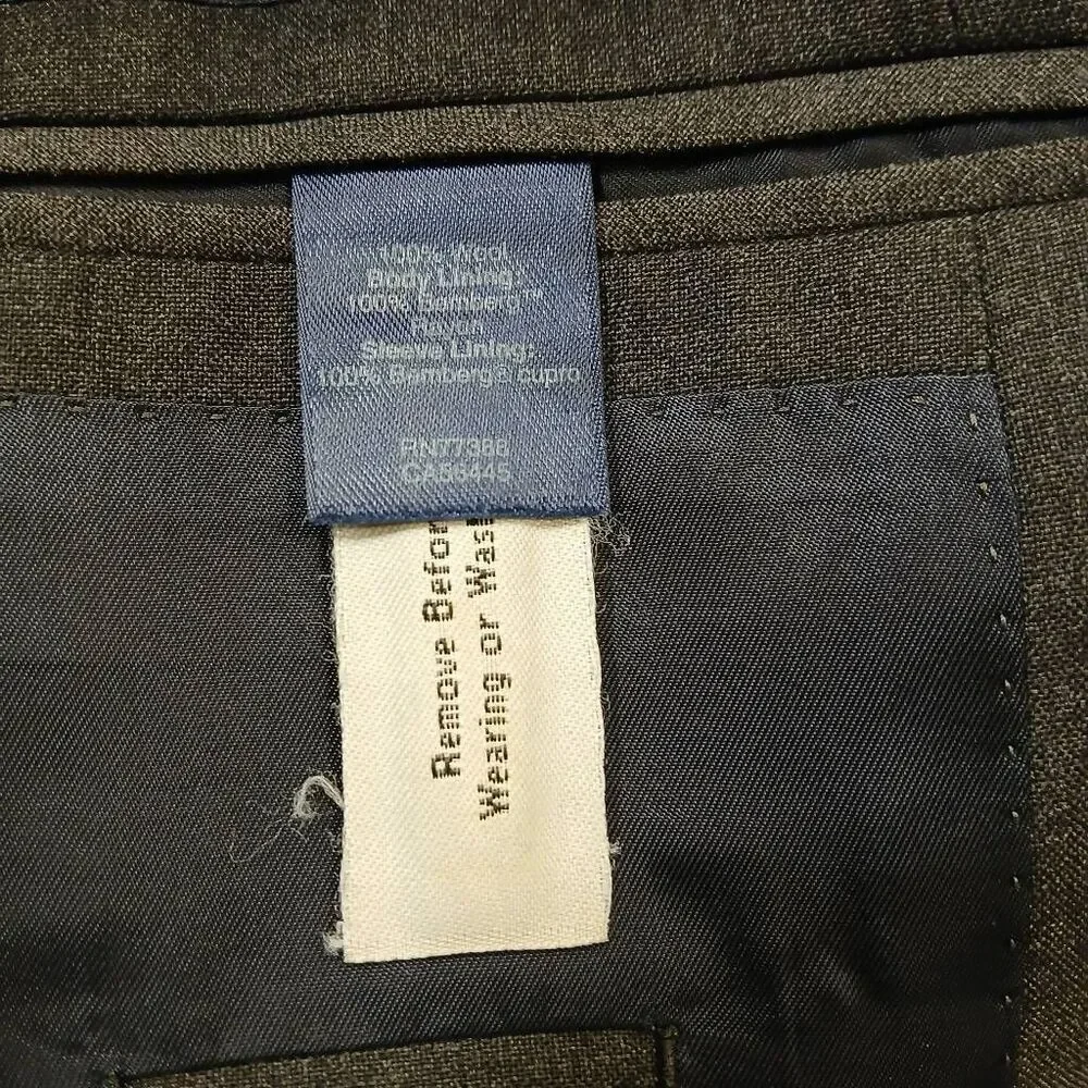 J.crew mens 36s ludlow loro piana fine wool blazer charcoal gray